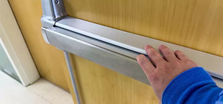 Installing a Push Bar on a Door Elmira